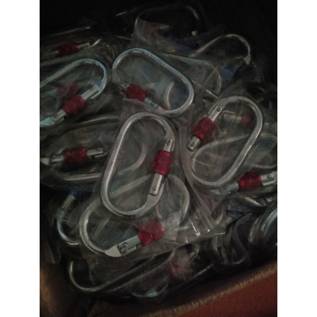 carabiner oval steel screw not petzl ok oxan set harnes karmantel beal rope brush fullbody harnes av