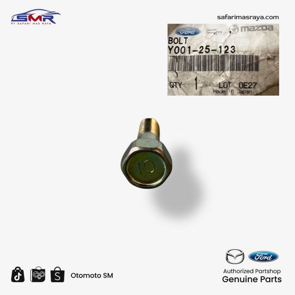 Bolt Baut Propeller Shaft Belakang Mazda BT50 Dan Ford Everest, Ranger TDCI ORIGINAL Y00125123
