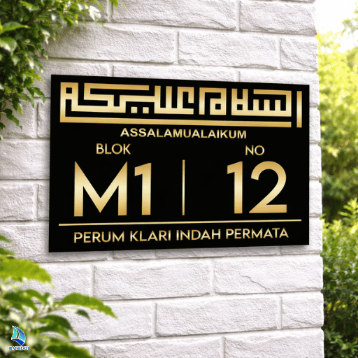 Plat Nomor Rumah Islami Dekorasi Rumah Minimalis