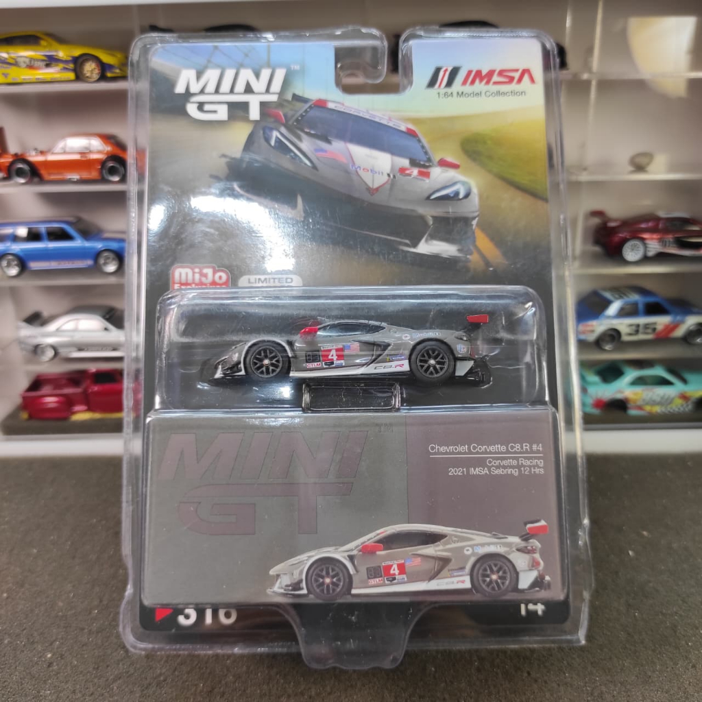 Mini GT 316 Chevrolet Corvette C8.R#4 2021 IMSA Sebring 12 Hrs Blister Packaging