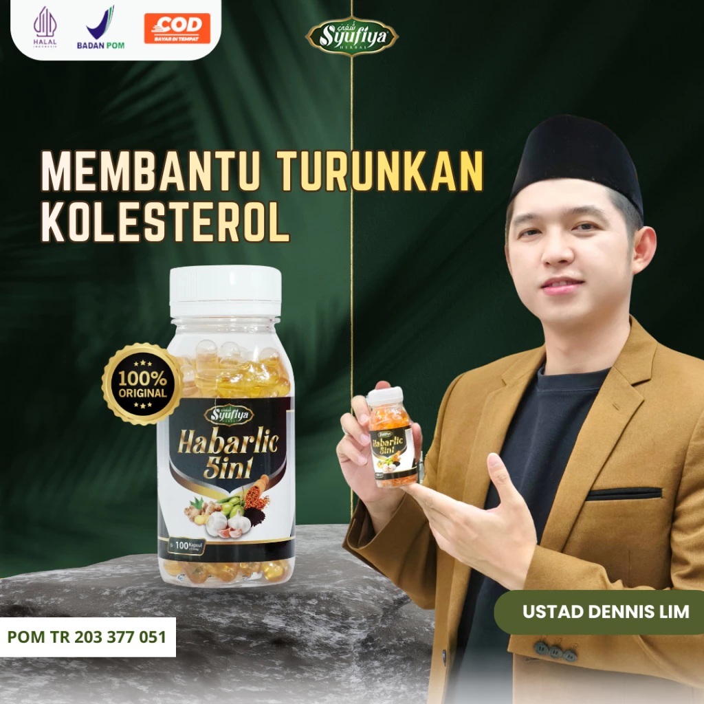 Habarlic 5in1 Habatussauda Membantu Turunkan Kolesterol & Tekanan Darah, Nyeri Sendi & Kesemutan