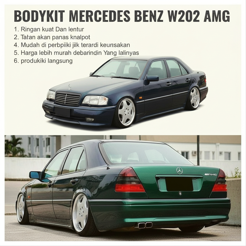 BUMPER BEMPER MERCEDES BENZ W202 AMG W202 C180 C200 C230 BODYKIT BODY KIT MERCEDES-BENZ AMG
