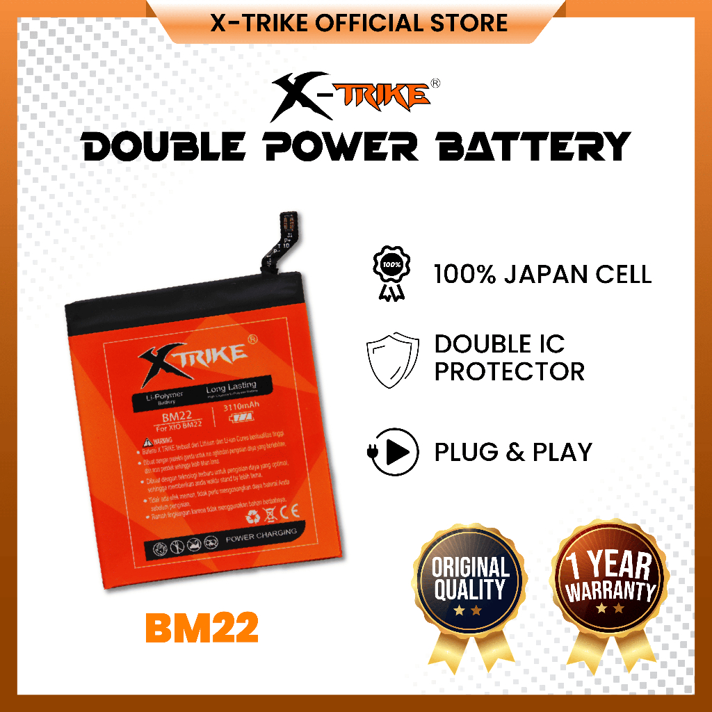 XTRIKE Baterai Xiaomi Mi 5 - Mi 5 Pro - Mi 5 Prime BM22 Double Power