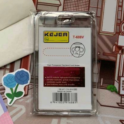 Id Card Acrylic Bening 2 sisi Tempat Id Photocard Transparant Name Tag Aklirik Tebal 2 Muka By KEJEA