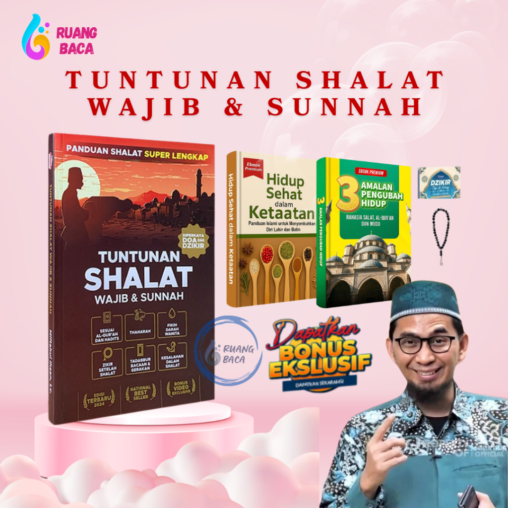 Ruang Baca - Buku Tuntunan Sholat Wajib dan Sunah Lengkap Original Adi Hidayat
