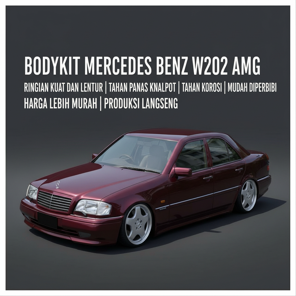 BODYKIT MERCEDES-BENZ C180 C200 C230 BUMPER BEMPER MERCY W202 AMG