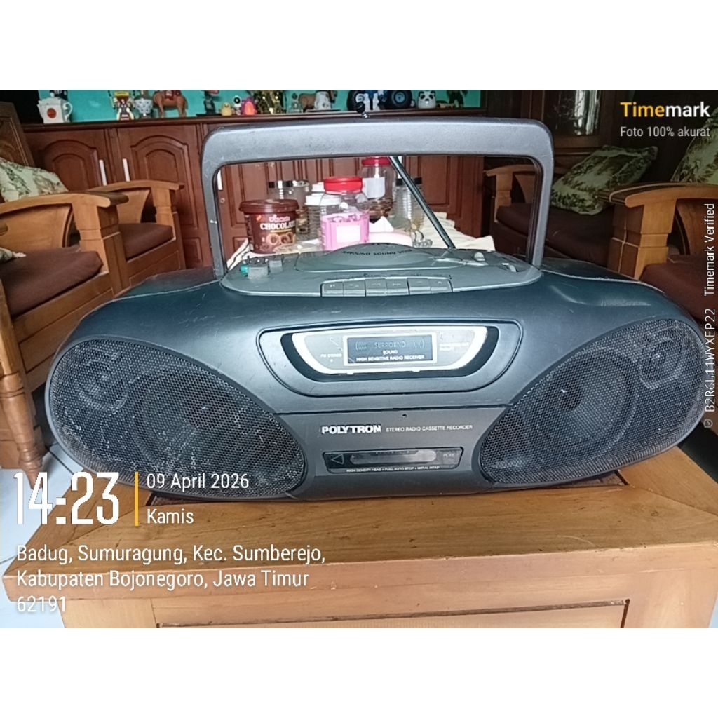 Radio/Tape Polytron tipe psc 722C tipe lama jadul  Cuci gudang udah pernah di pakai , masih sangat n