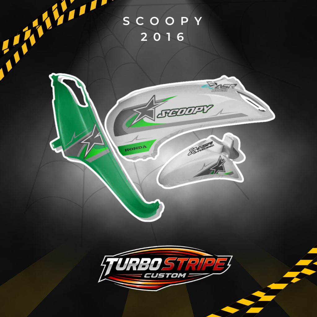 STRIPING HONDA SCOOPY 2016 MOTIF RACING BINTANG
