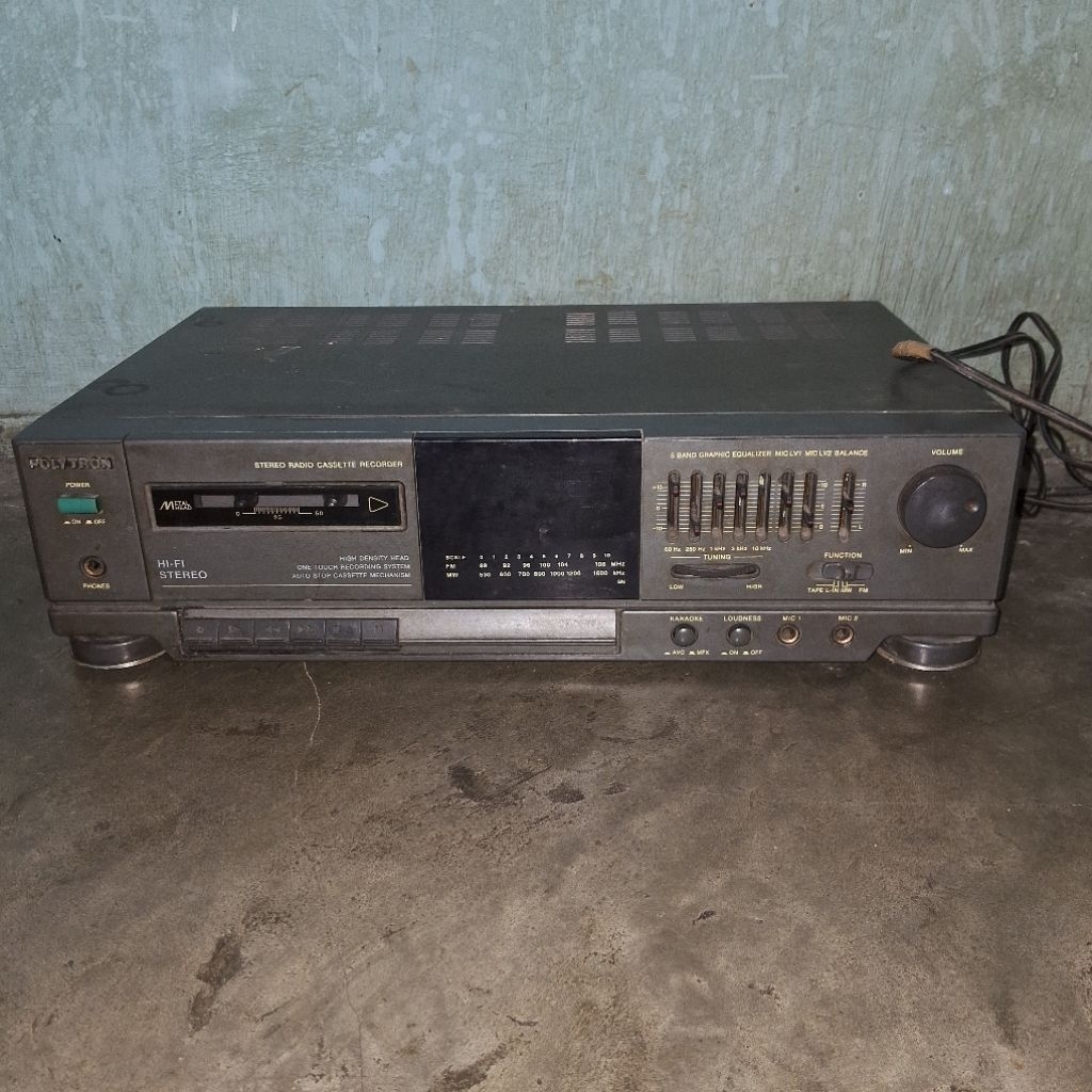 radio tape deck polytron jadul