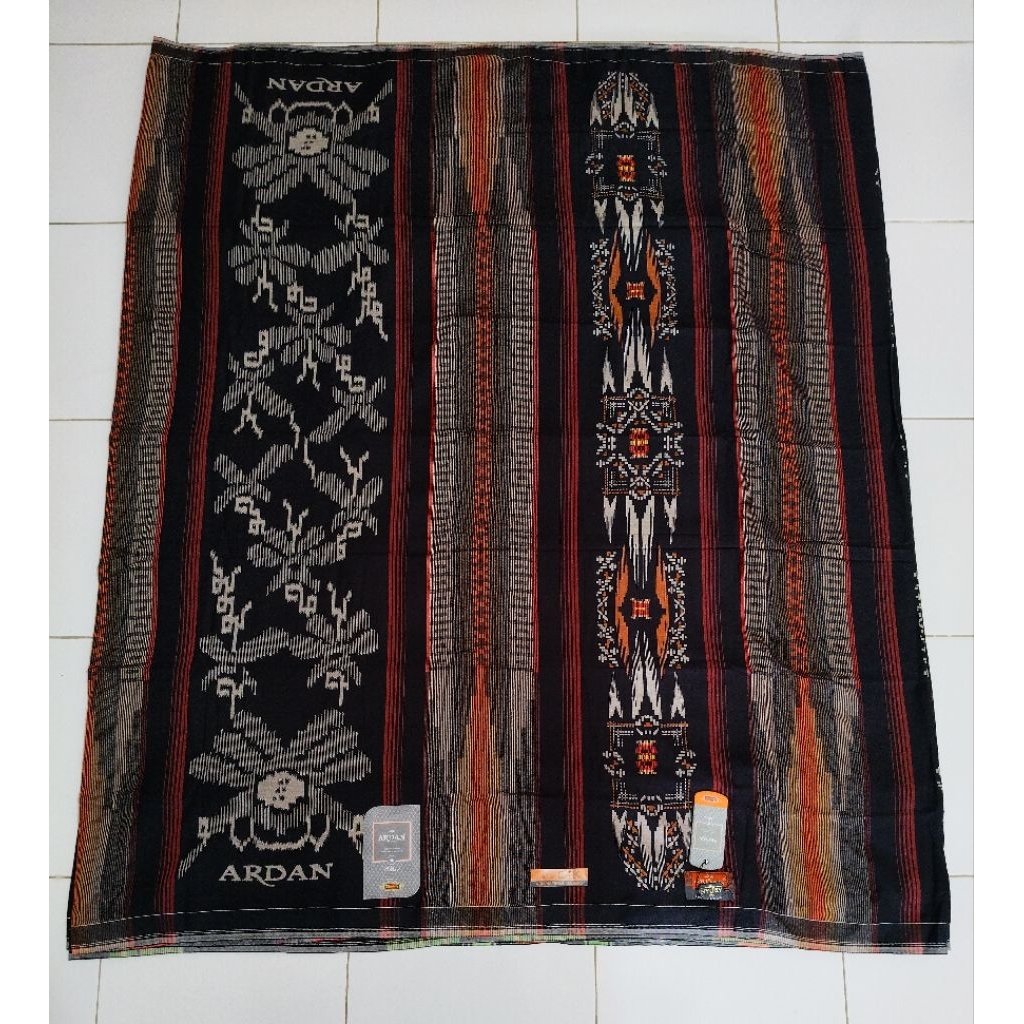 SARUNG DEWASA MEREK ARDAN STAR GOLD MIX SONGKET + PRINT KEMASAN BOX WARNA BLACK SERIES
