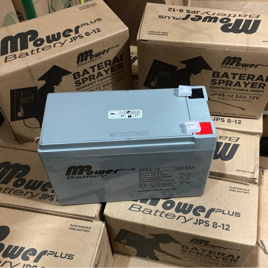 Baterai Aki Sprayer Elektrik MPower plus JPS8-12 YUASA 12V 8AH