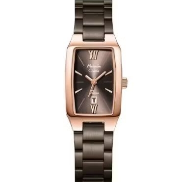 Alexandre Christie 2455 Rosegold Coklat Cewe Original