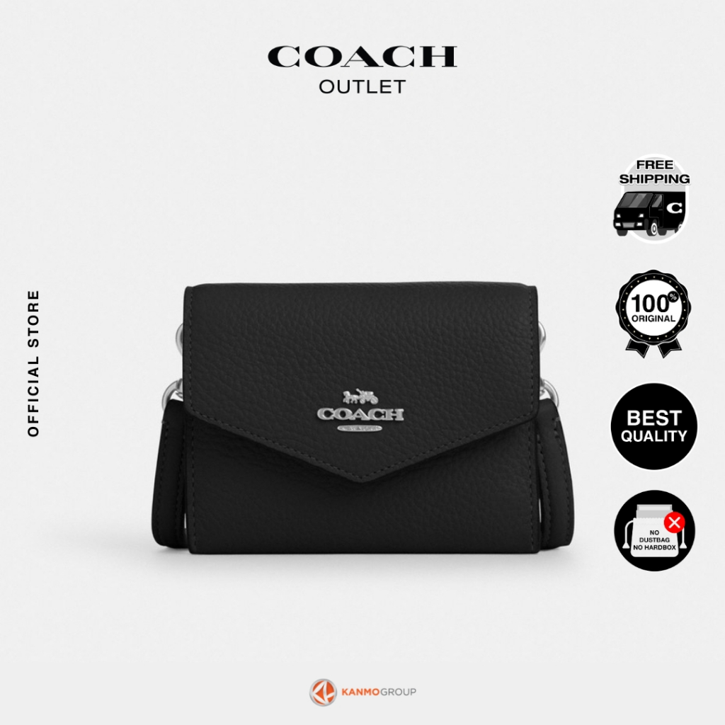 Coach Mini Envelope Wallet W Strap - Dompet Wanita