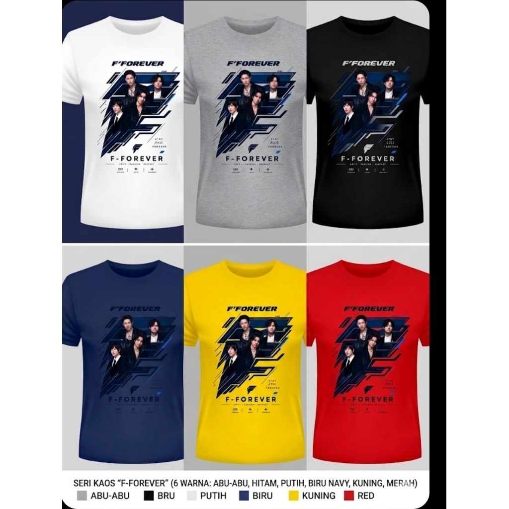 KAOS F4 meteor garden F.FOREVER KAOS PREMIUM KATUN 100 PERSEN