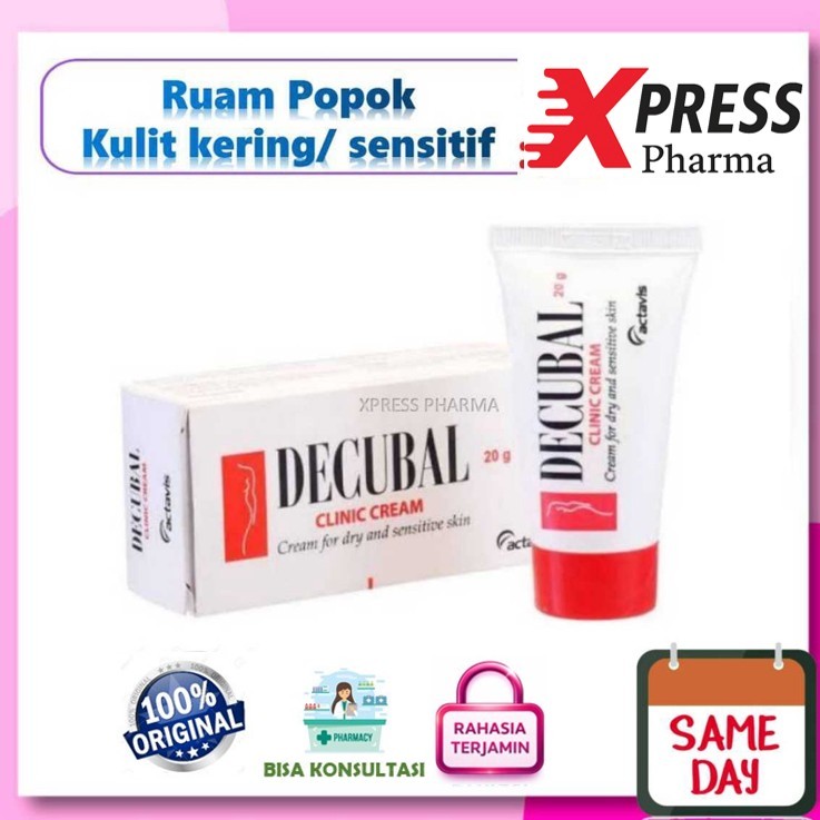 XPRESS  Decubal 40 gr Salep Cream Ruam Popok Pampers Kulit Kering Sensitif