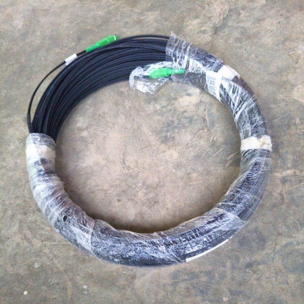 Kabel Fiber Optic Precon SC UPC 100 Meter - 1 Core, 2 Seling, Siap Pakai