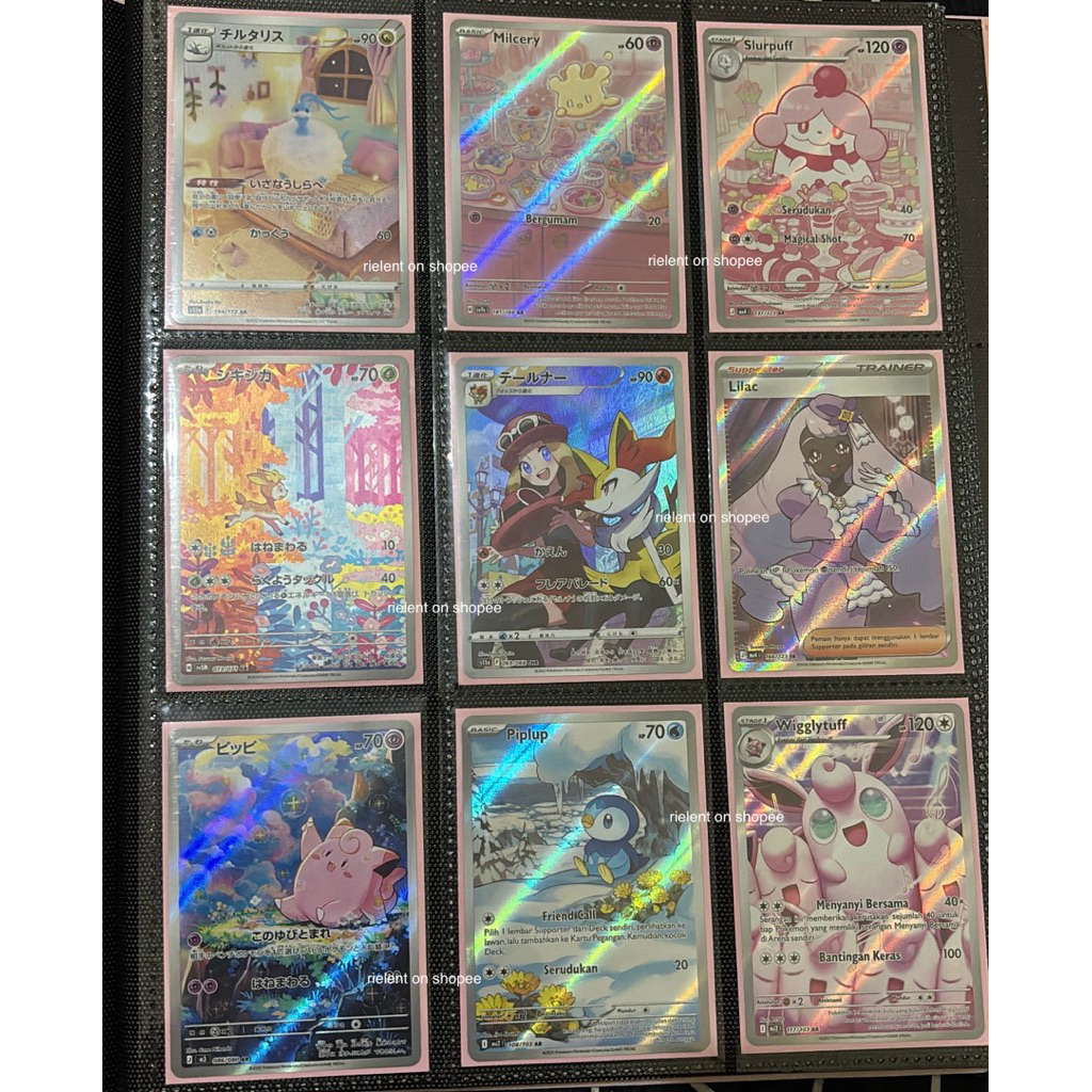 altaria milcery slurpuff deerling braixen chr serena lilac clefairy piplup wigglytuff ar sr japan in