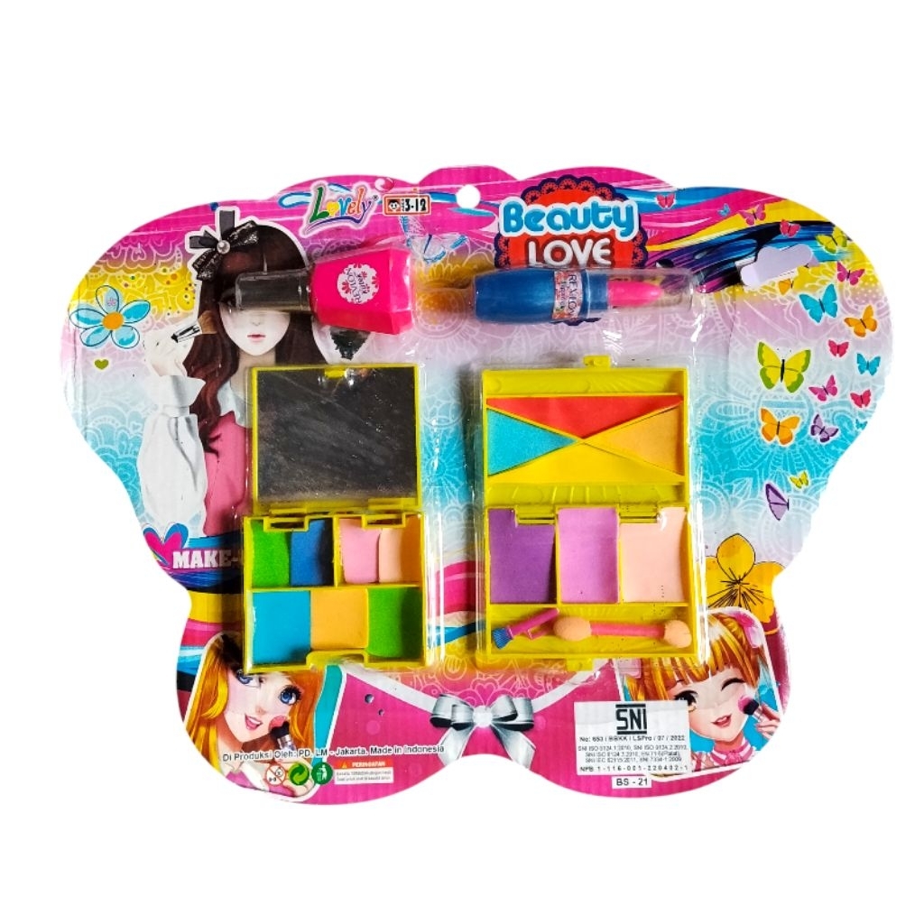 mainan anak princess love kosmetik set, mainan anak perempuan