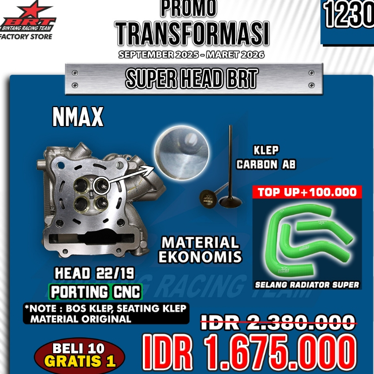 HEAD NMAX 22/19 (PORTING CNC)