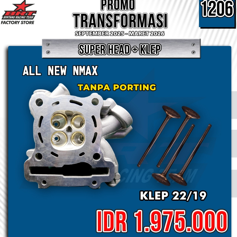 SUPER HEAD ALL NEW NMAX 22/19 PORTING DAN NON PORTING
