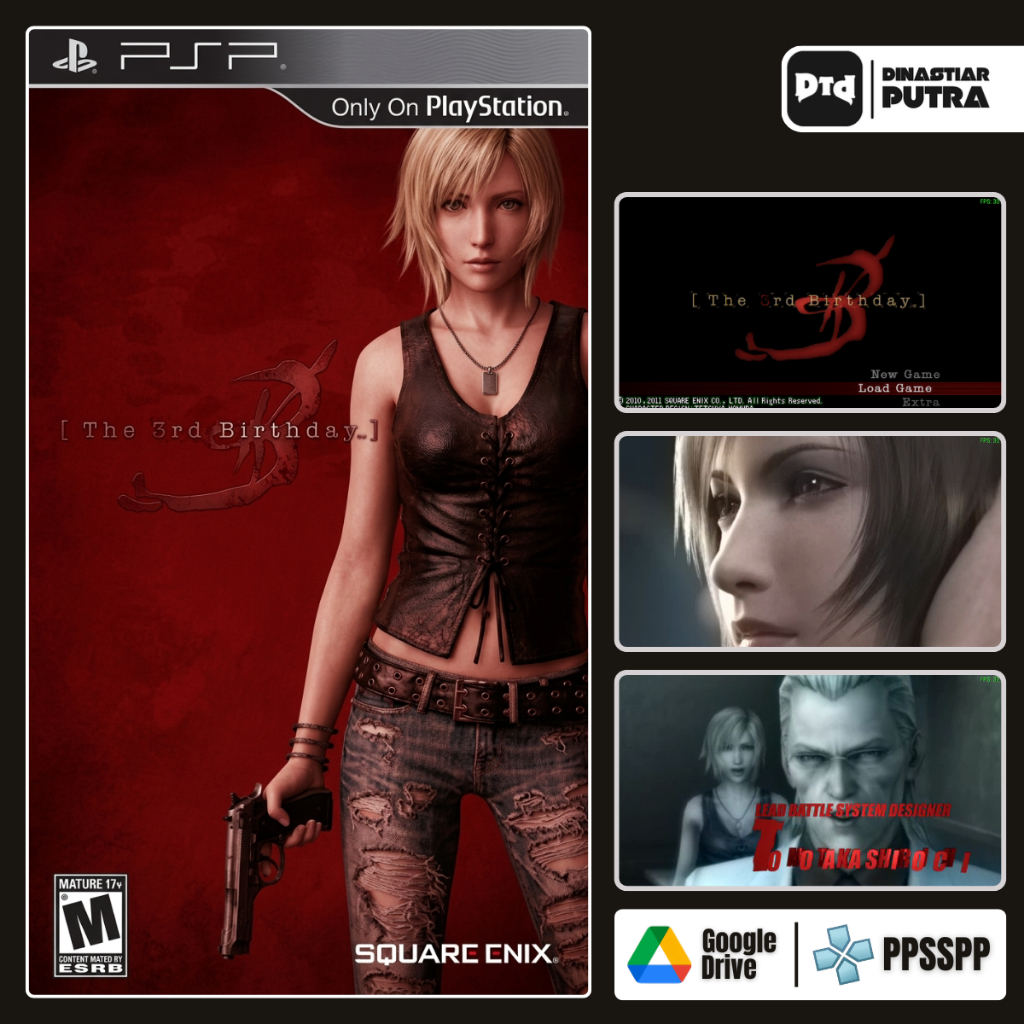 Game PSP The 3rd Birthday - Format ISO Siap Main (Google Drive)