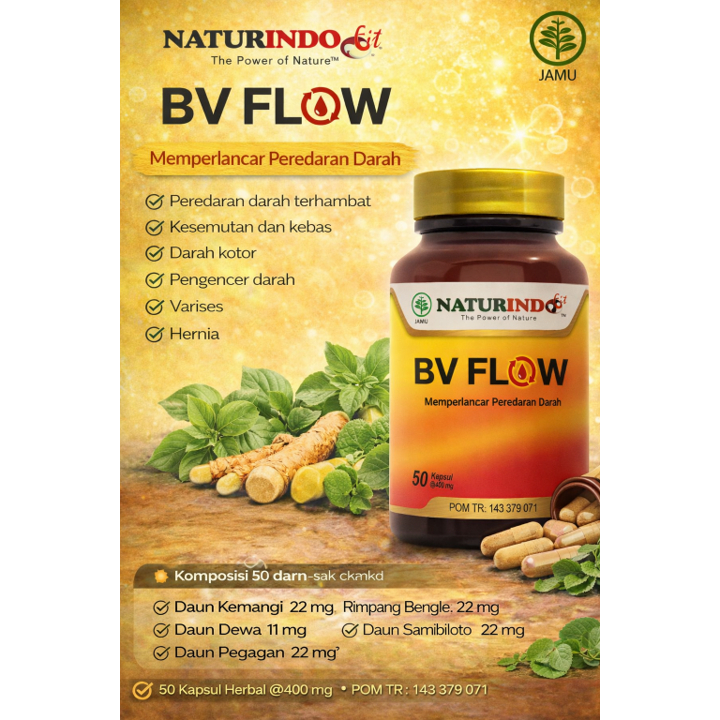 BV Flow (Herbal untuk Penyumbatan Pembuluh Darah)