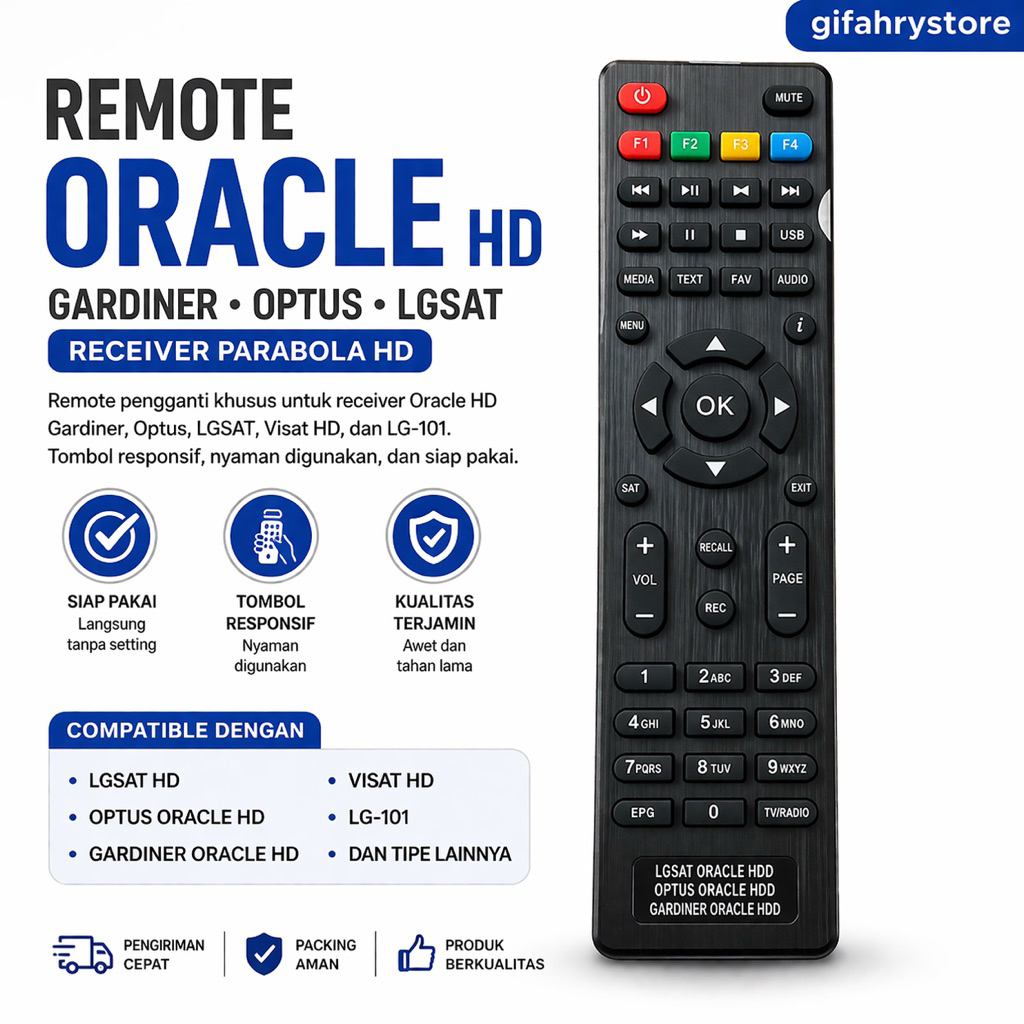 REMOTE ORACLE HD GARDINER OPTUS LGSAT VISAT HD LGSAT LG 101 RECEIVER  PARABOLA HD REMOTE