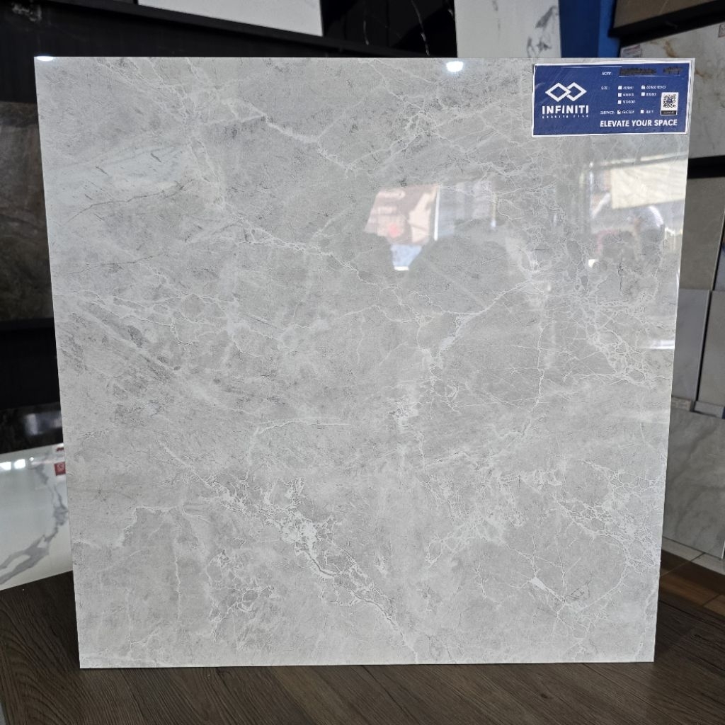 Granit Infiniti Glass Polish Abu Marmer 60x60 RUSSEL GREY