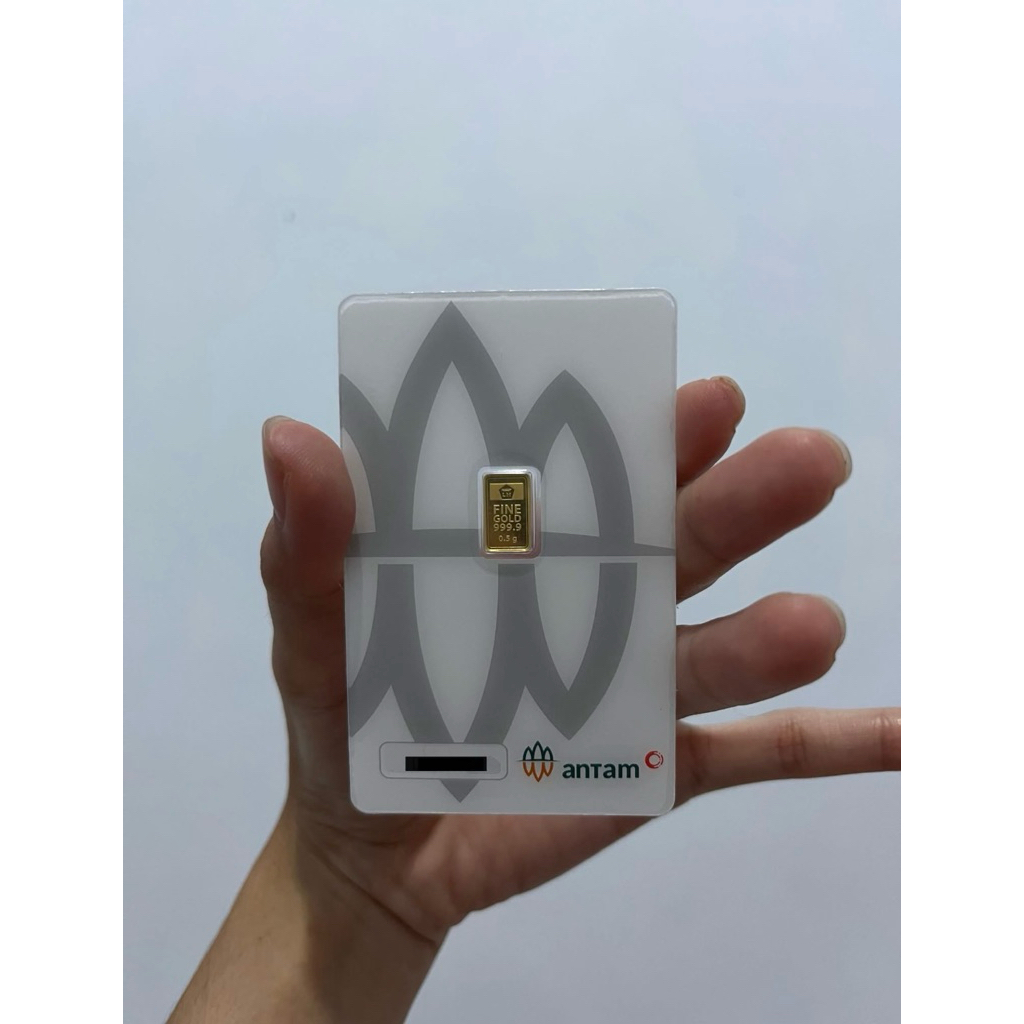 0,5 Gram Emas Batangan 24 Karat Antam - Presisi, Investasi Aman, Mudah Diperdagangkan