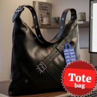 Tas tote bag jielshi warna hitam