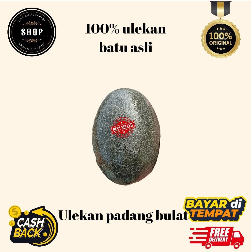 ulekan bulat | ulekan padang 100% dari batu asli tanpa campuran bergaransi