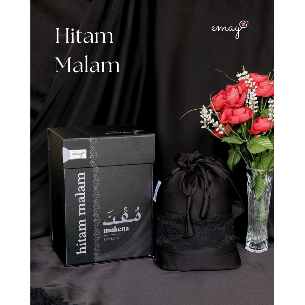 Mukena Armani Silk | Hitam Malam