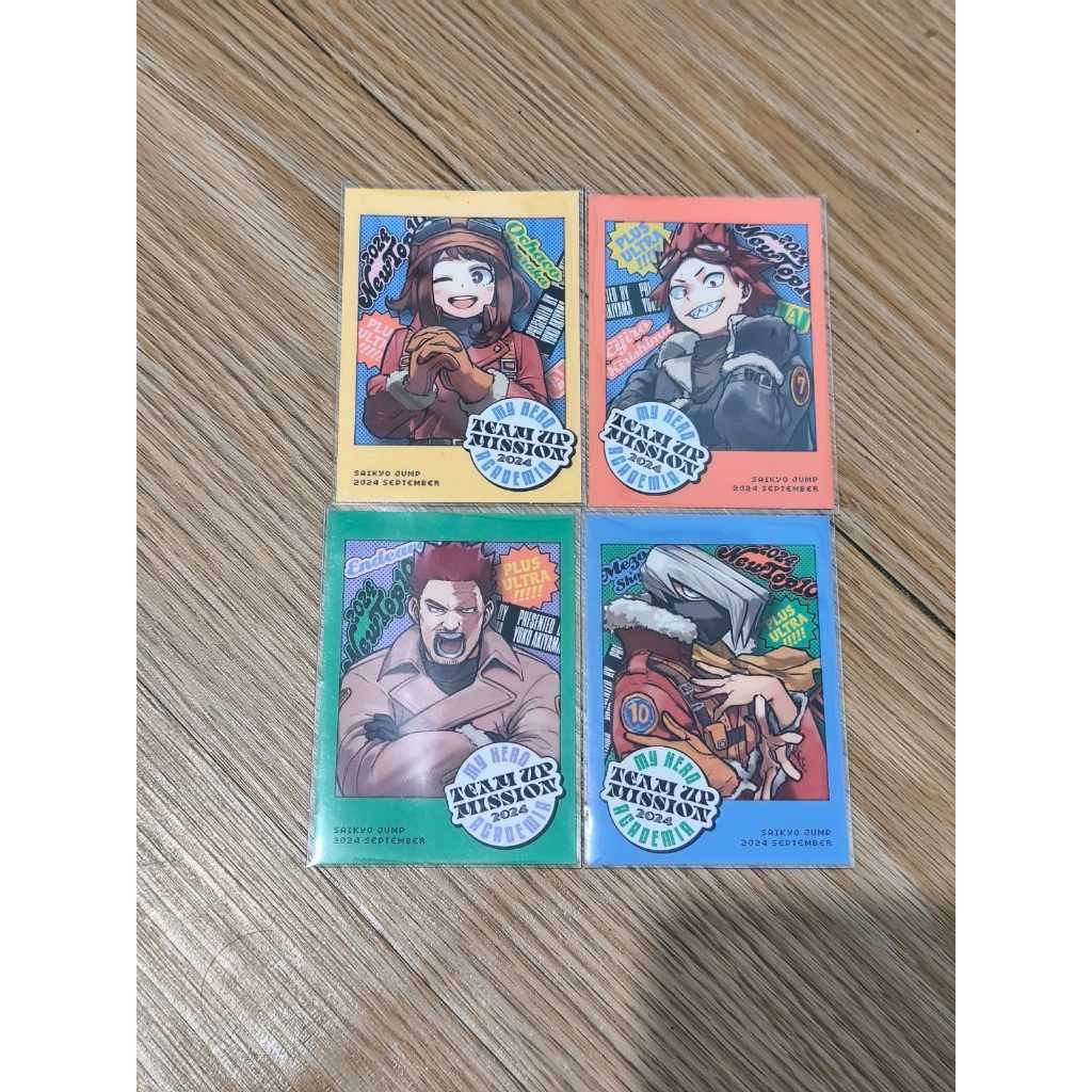 Sticker My Hero Academia Saikyo Jump 2024 SET OF 4 ORIGINAL