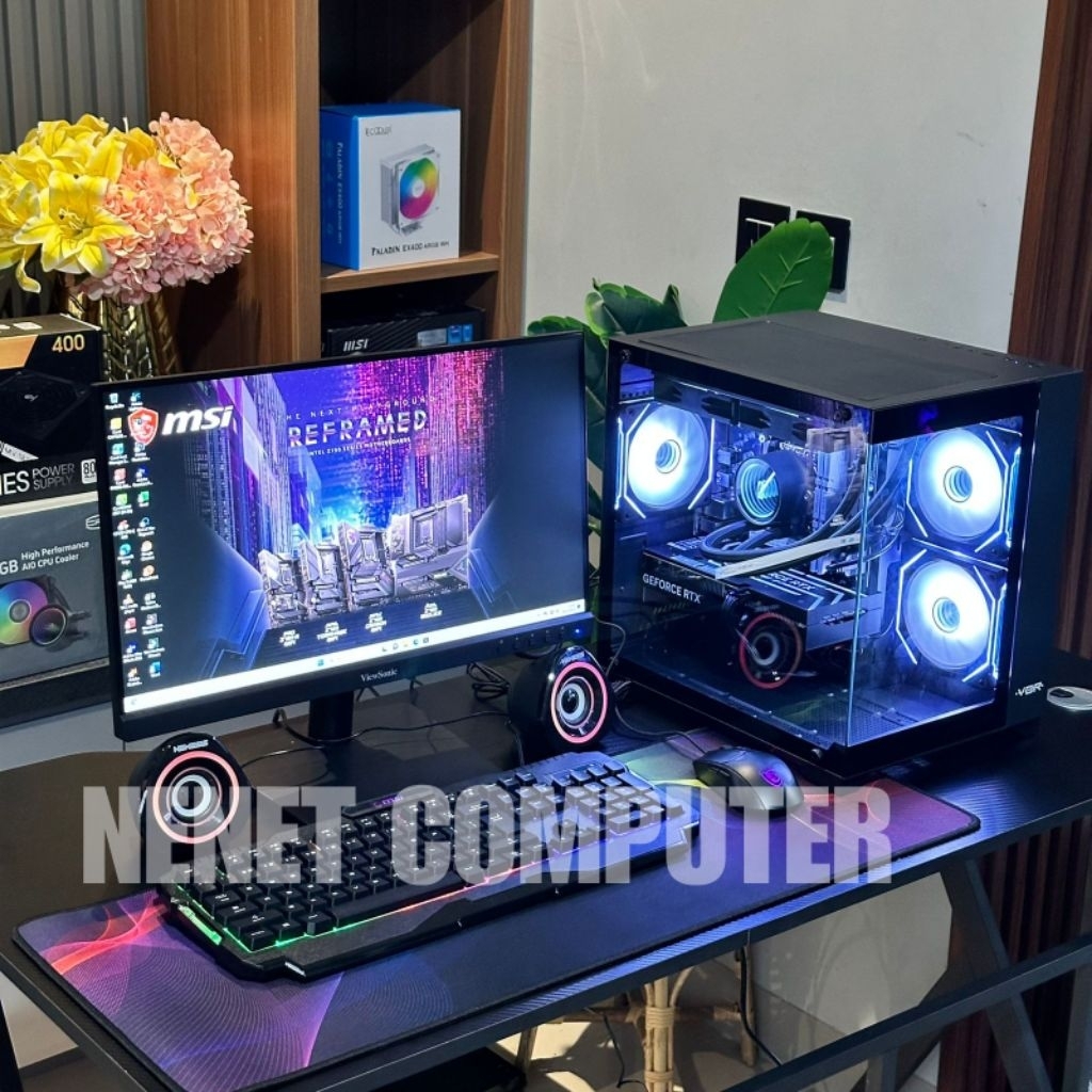 PC FUL SET - PC Gaming Core i7 6700 | RTX 3050 | 16GB DDR4 | LED 24