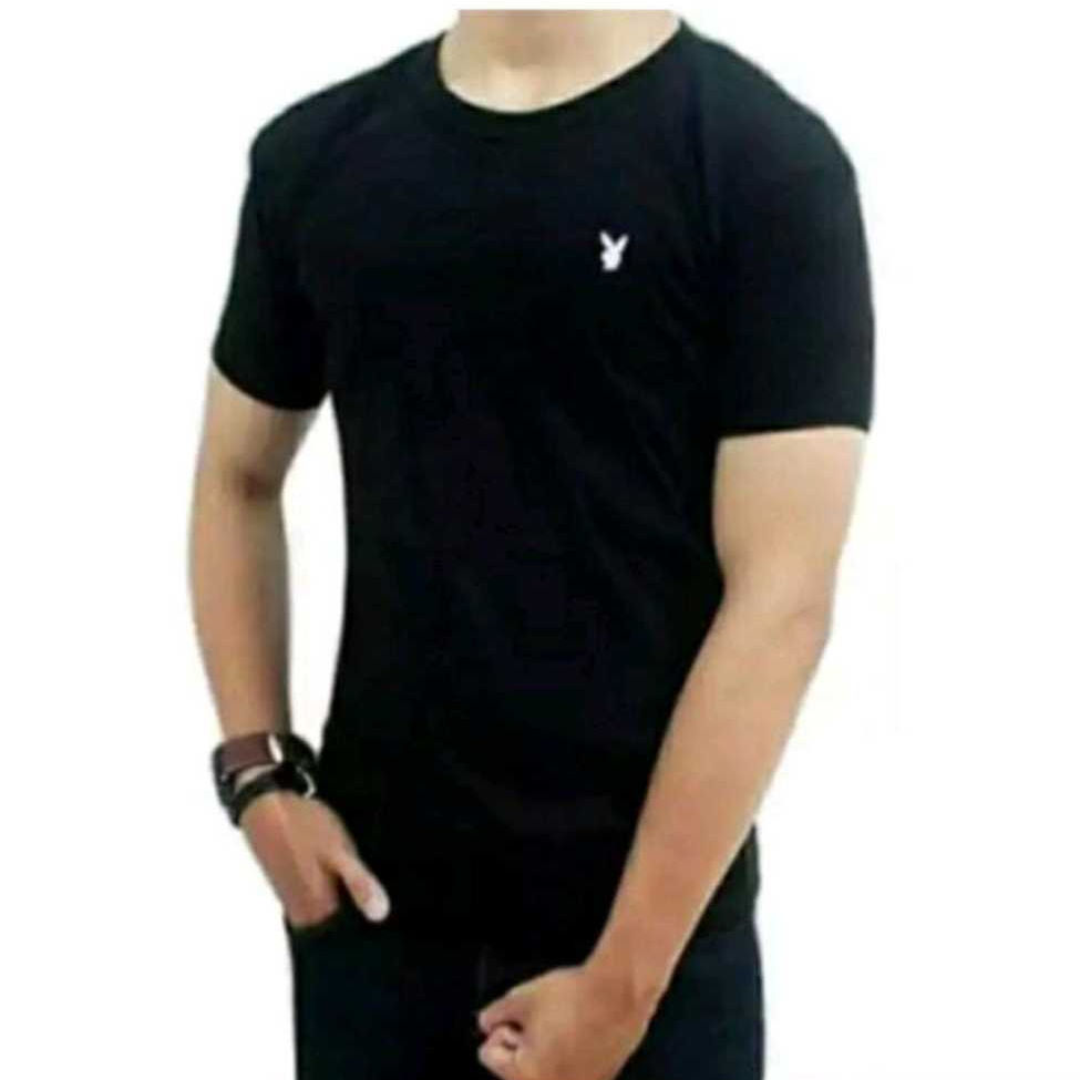 KAOS LOGO BORDIR / BAJU LOGO BORDIR / KAOS LOGO / PLAYBOY OBLONG ROUND NECK KAOS DALAM /PLAYBOY OBLO