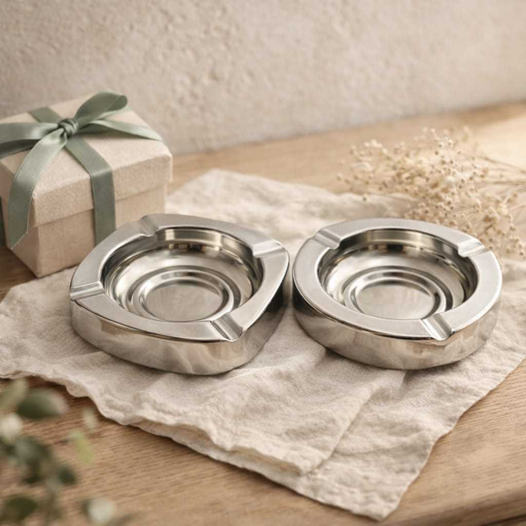 DEALORA- Souvenir Asbak Stainless / Souvenir Pernikahan Estetik