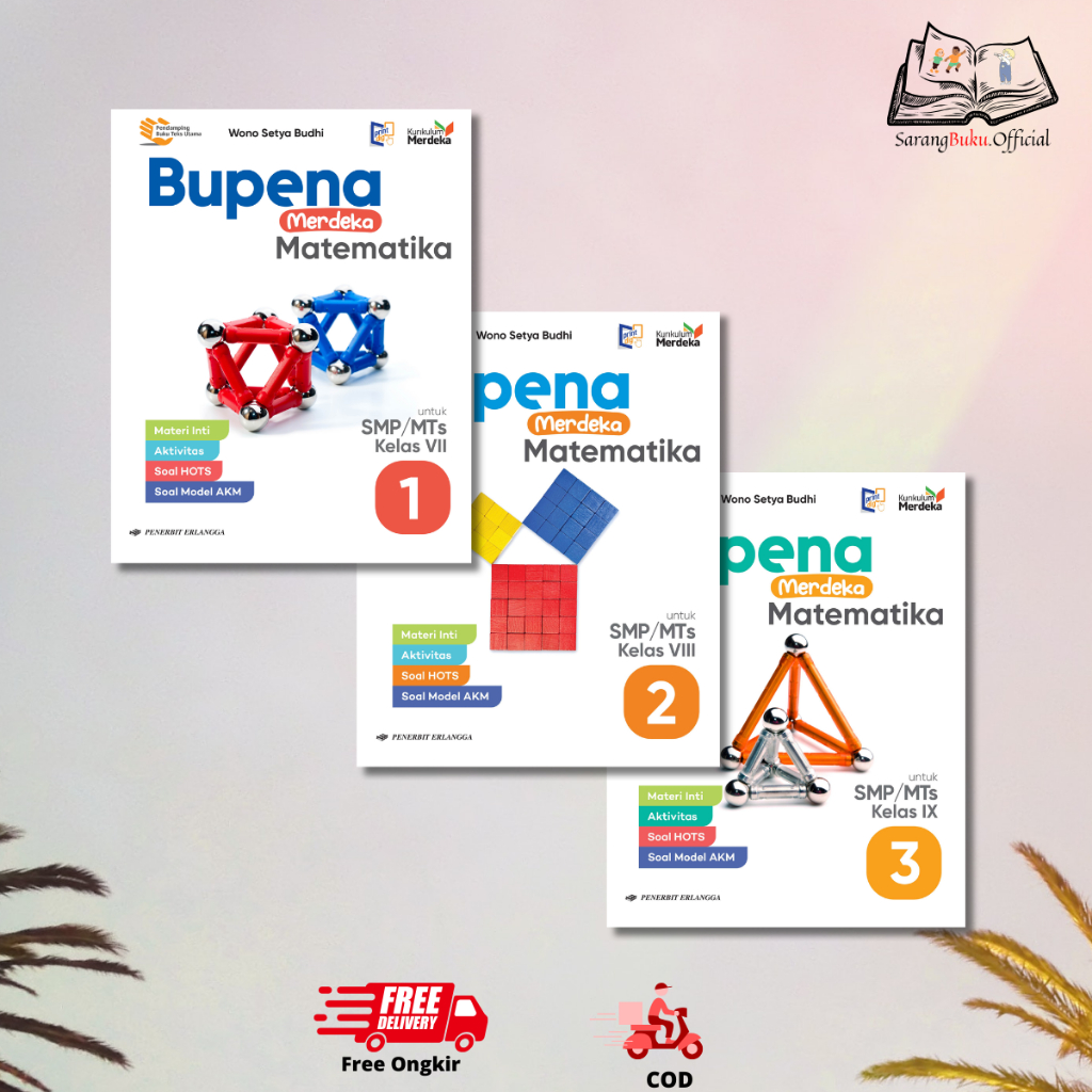 BUKU BUPENA MERDEKA MATEMATIKA SMP KLS.7, 8, & 9 KURIKULUM MERDEKA - PENERBIT ERLANGGA