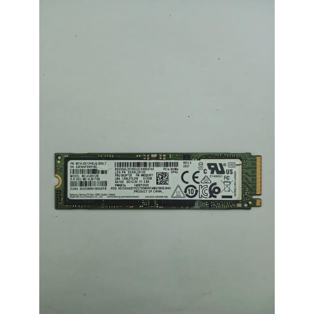 SSD SAMSUNG NVME 512GB