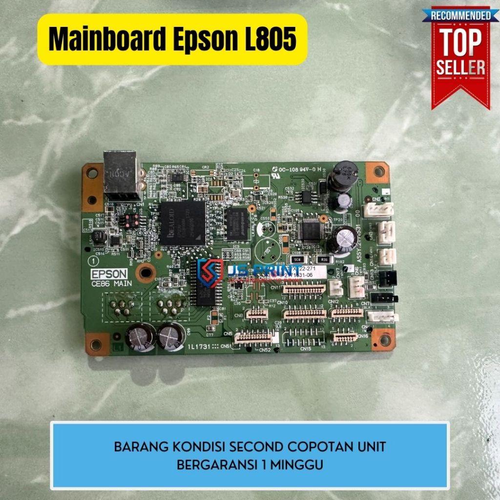 Mainboard Printer Epson L805 Bekas Original Siap Pakai Board Logic L805