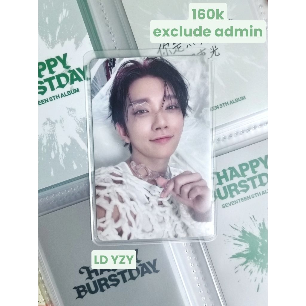 [READY, NO NEGO] Seventeen Joshua Happy Burstday HBD Yizhiyu YZY lucky draw photocard / LD pc pob of