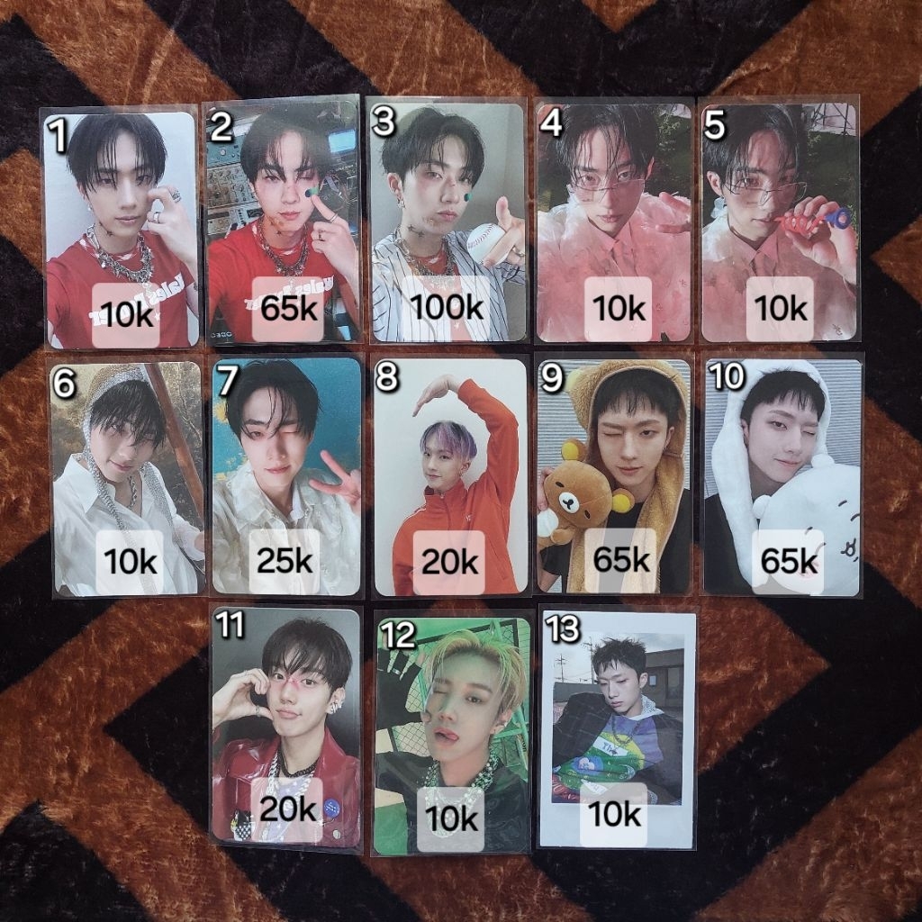JIUNG INTAK P1HARMONY PHOTOCARD PC DUH SAD SONG KILLIN IT WHOOP APPMUS DMM HELLOLIVE RILLAKUMA POLAR