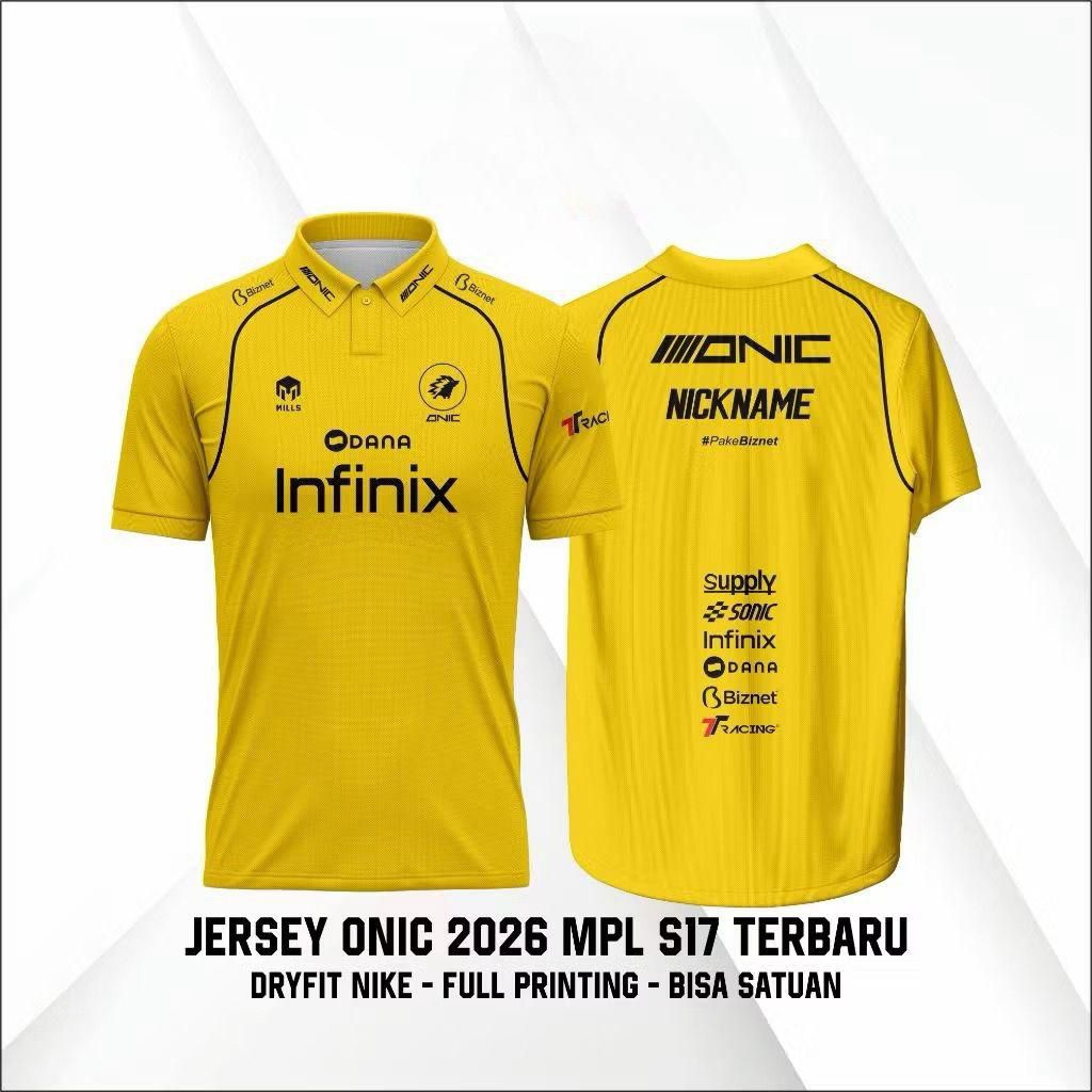 JERSEY GAMING ONIC ESPORTS 2026 TERBARU GRATIS NIKNAME