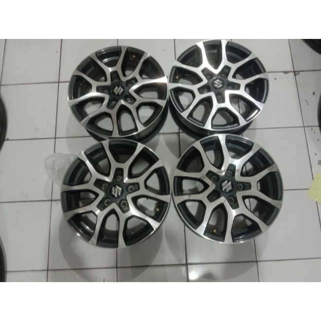 Velg Mobil ORIGINAL SUZUKI XL7 Ring 16 Baut 5x114 Cocok ERTIGA XL7 APV BALENO GRANDMAX DLL