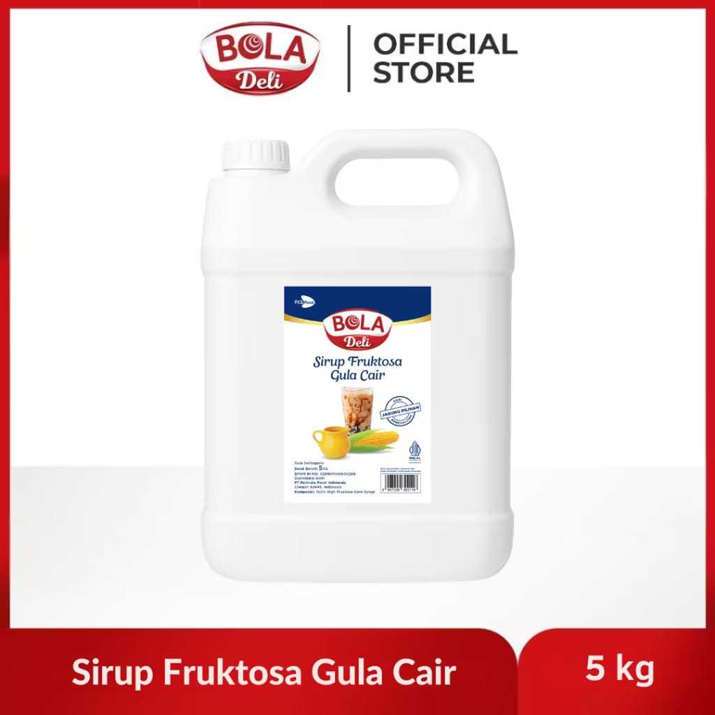 Bola Deli Sirup Fruktosa Gula Cair 5kg (1Jerigen)