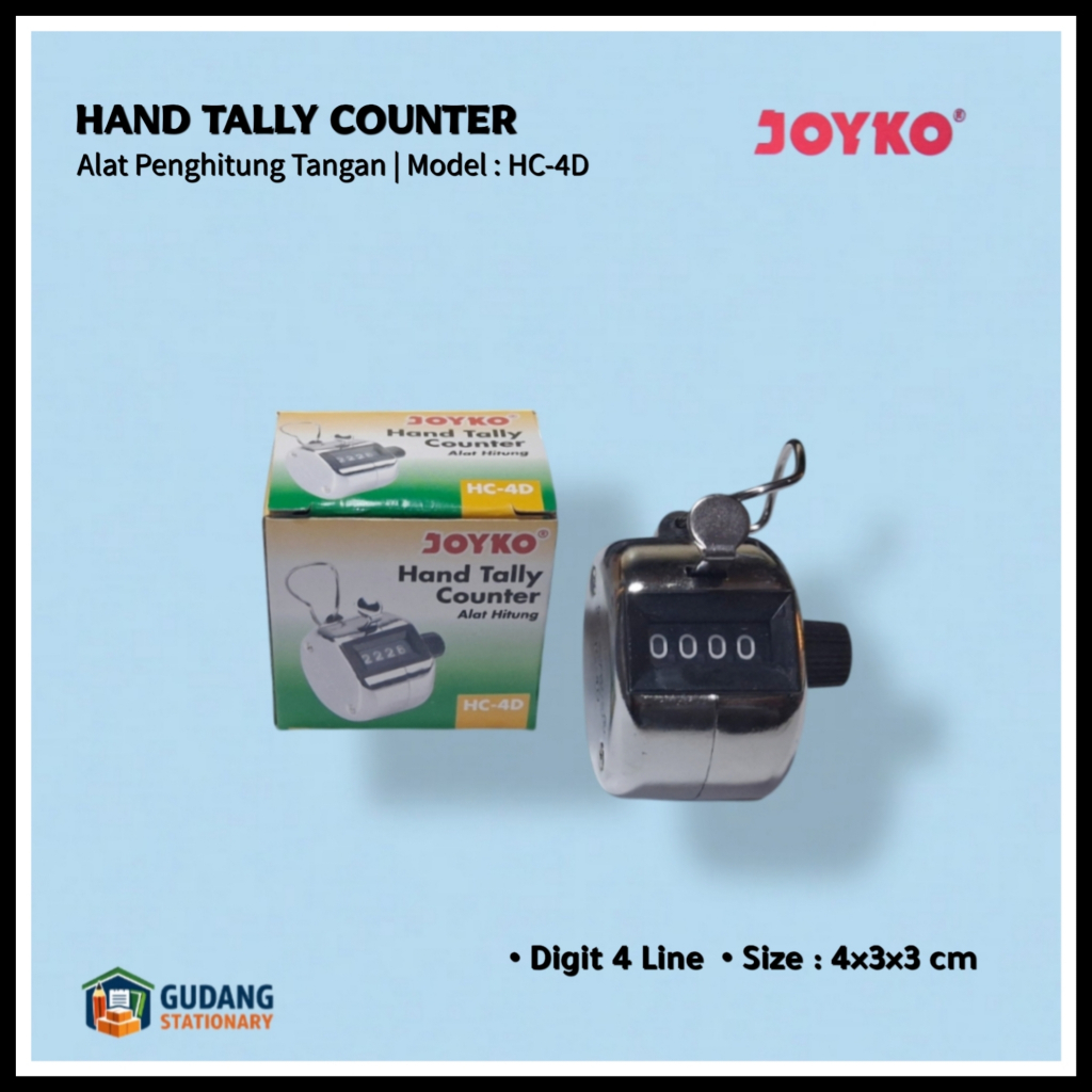 Hand Tally Counter | Alat Penghitung Tangan Manual | Model : HC-4D JOYKO