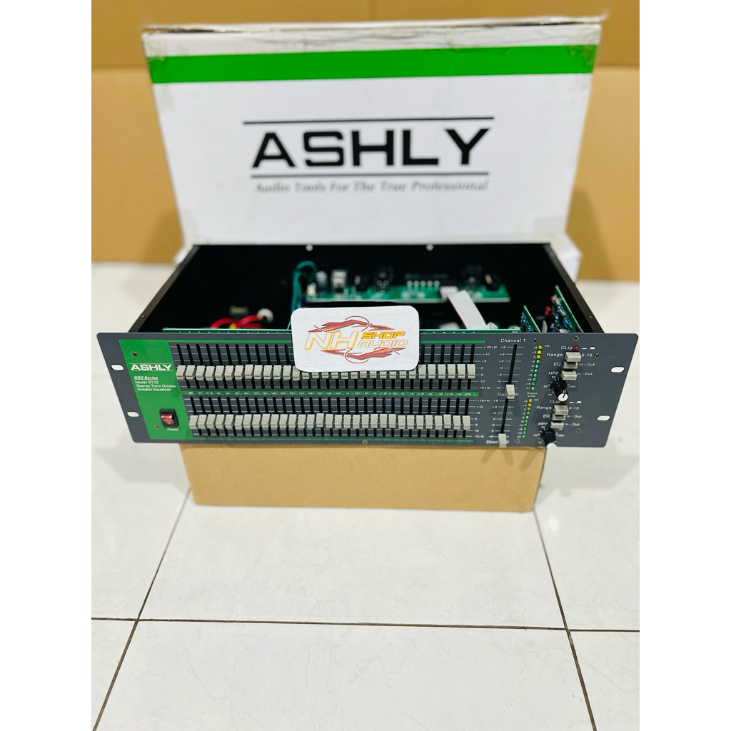 Equalizer Ashly GQX3102 Ashly GQX 3102 2 x 31 Channel Dual Channel Equalizer Ashly GQX-3102 Graphic 