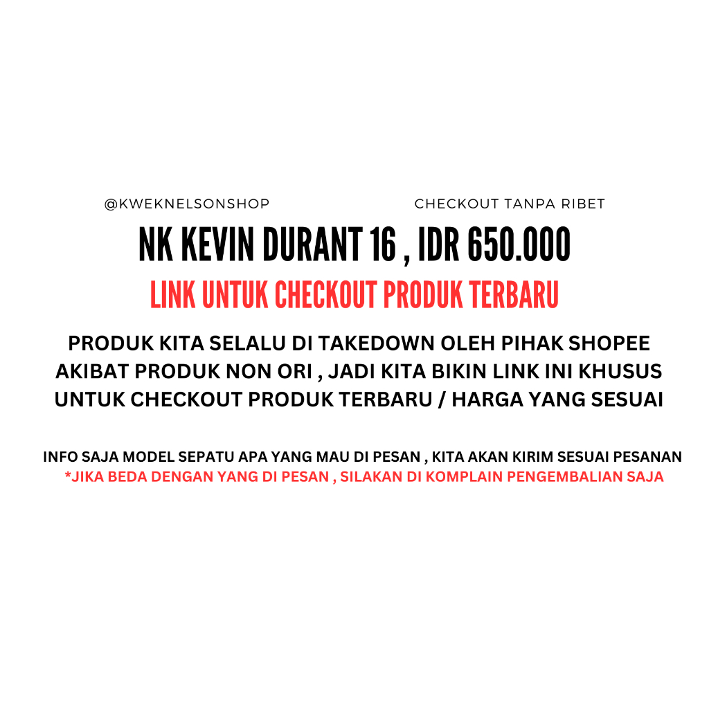 NK KD 16 LOW SEPATU BASKET PREMIUM ORIGINAL KOLEKSI