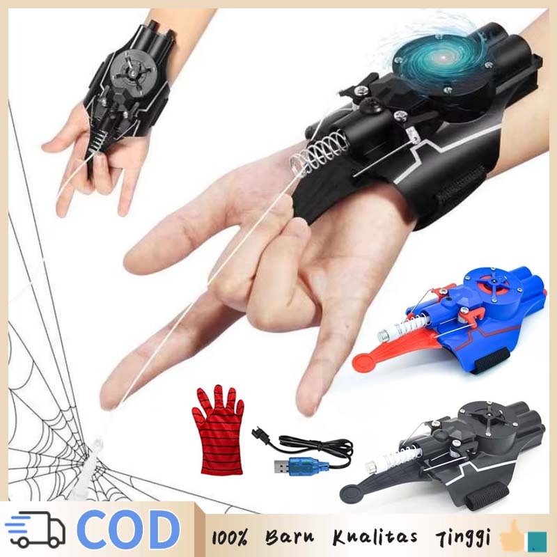 Mainan Cosplay Spiderman Spiderman Web Launcher Mainan Sarung Tangan Spiderman Web Shooter Spiderman