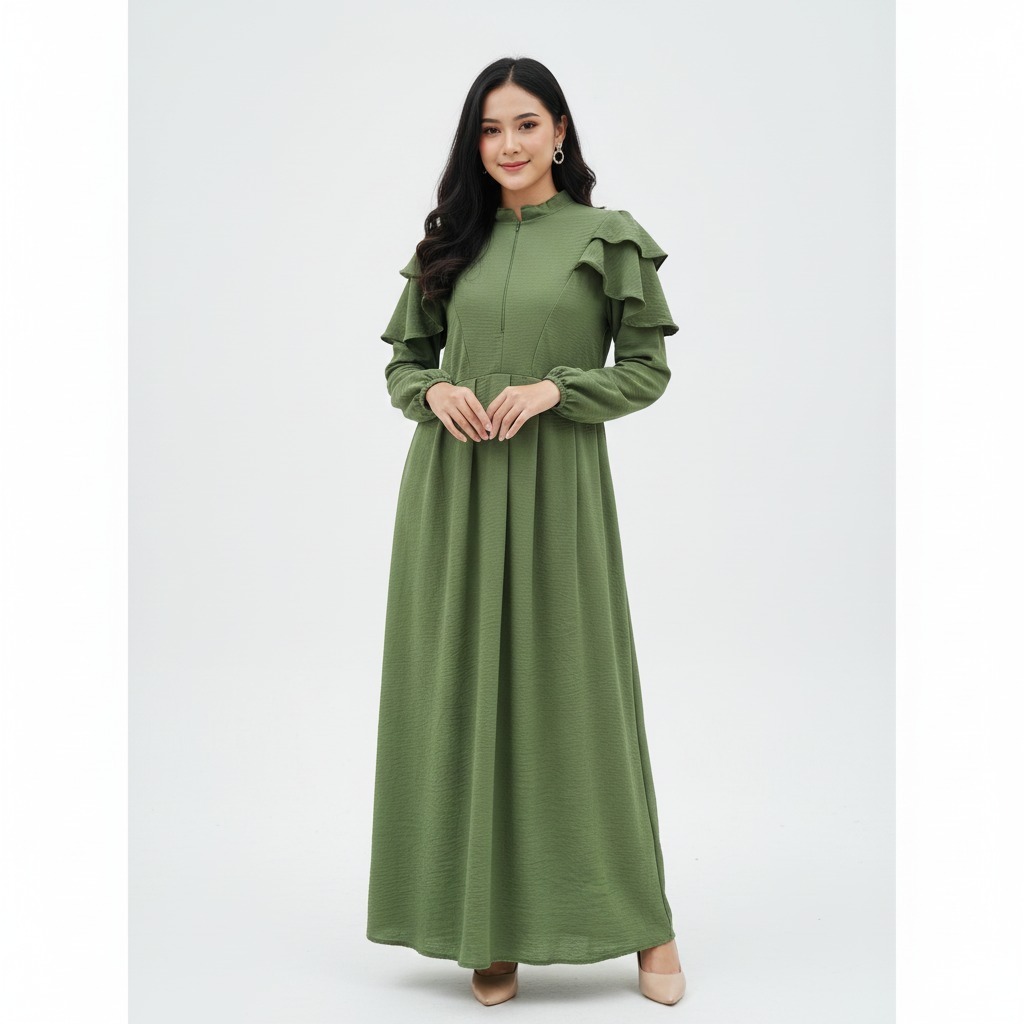Gamis Sultan Crinkle Premium Maxi Dress