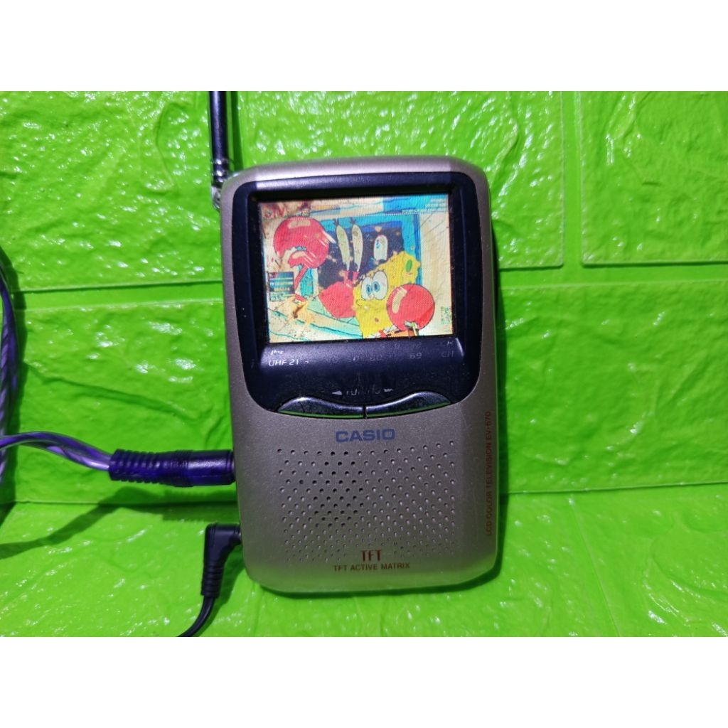 Tv mini jadul pocket CASIO Vintage ( Analog )